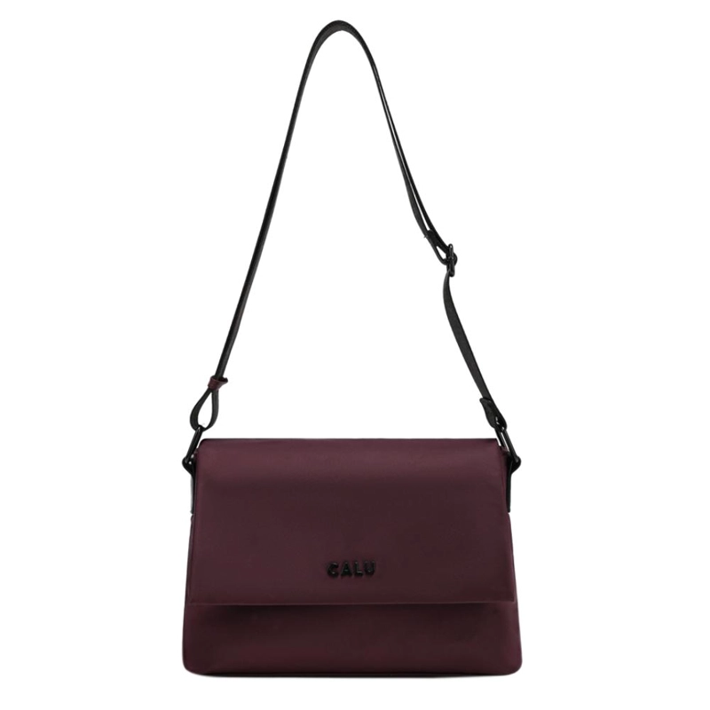CARTERA BANDOLERA TAPETA HANSEL MORADO OSCURO CALU - 3