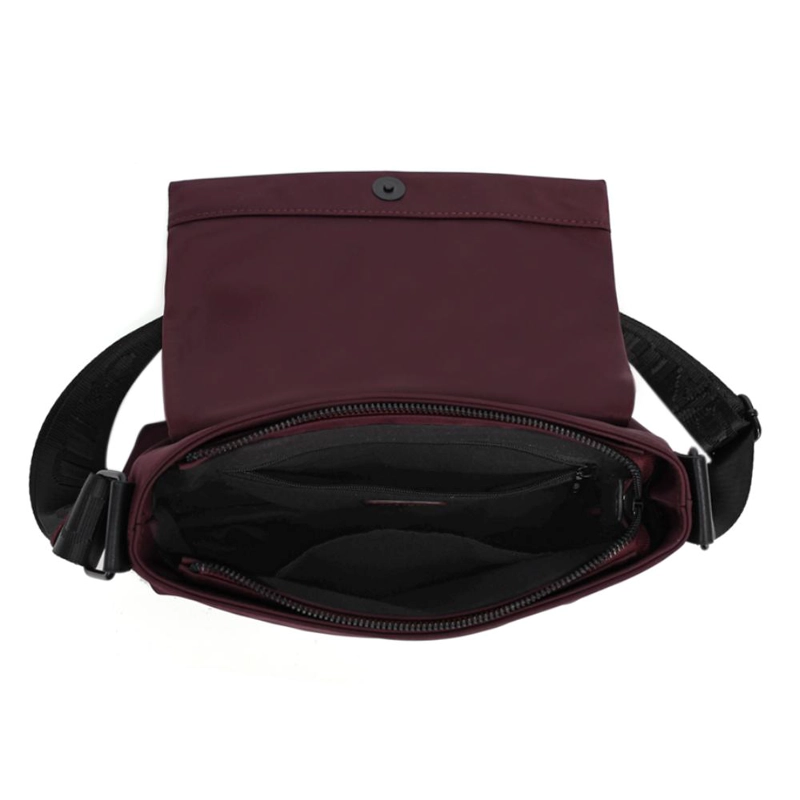 CARTERA BANDOLERA TAPETA HANSEL MORADO OSCURO CALU - 4