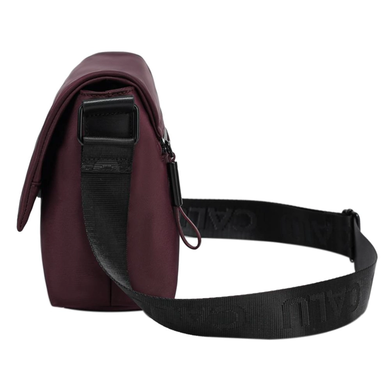 CARTERA BANDOLERA TAPETA HANSEL MORADO OSCURO CALU - 5