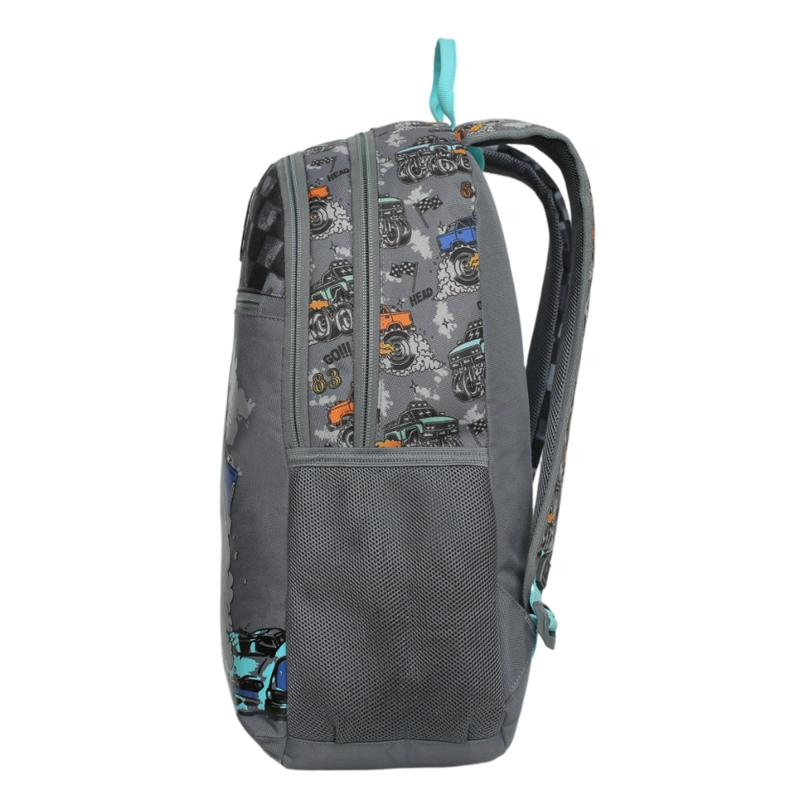 MOCHILA INFANTIL NIÑO BALLOON MONSTER TRUCK GRIS HEAD - 4