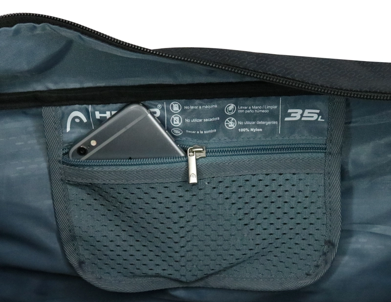 BOLSO DEPORTIVO NEW COMBAT 35 NEGRO PLATA HEAD - 3