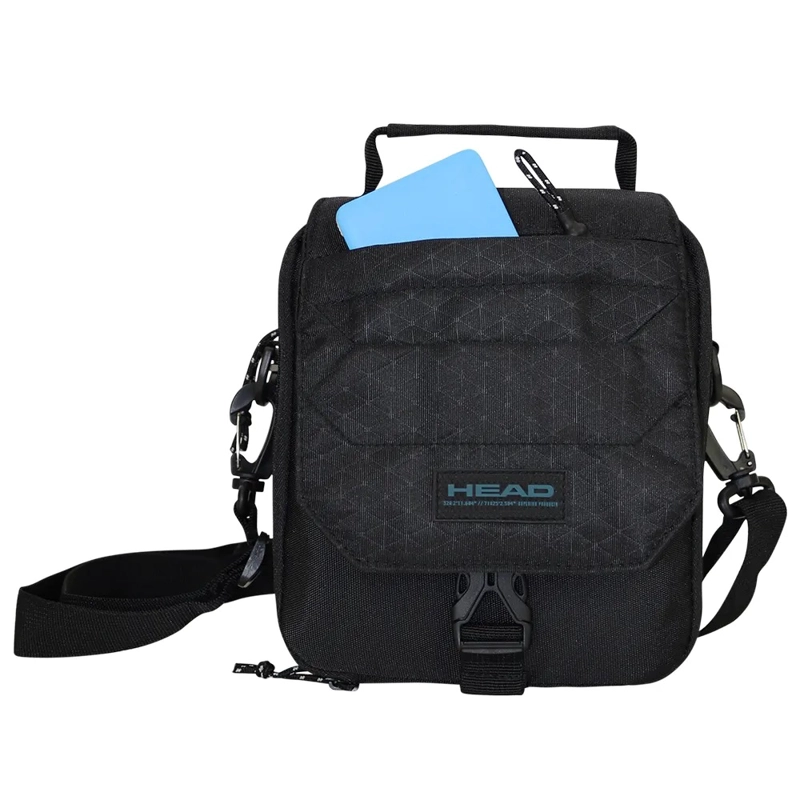 BOLSO PORTA DOCUMENTOS BOXING ROMBOS NEGRO HEAD - 3