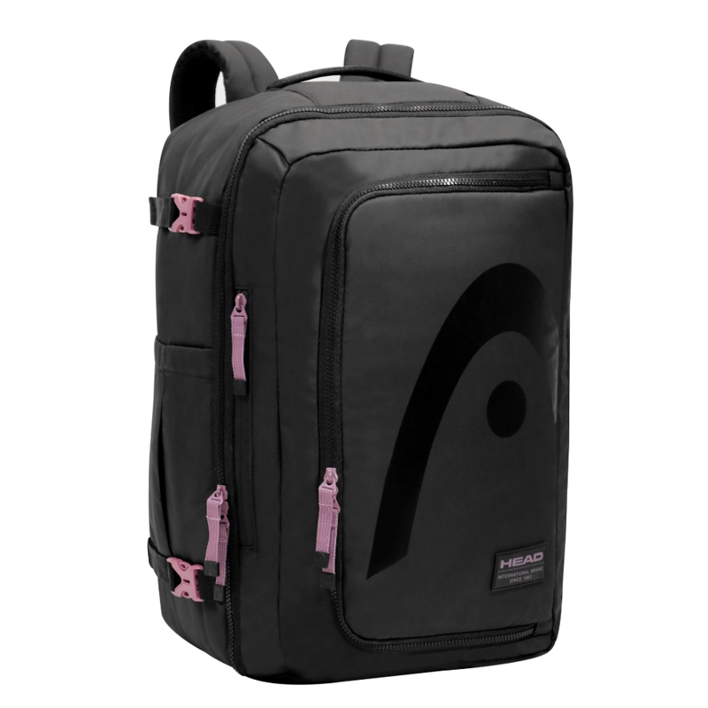 MOCHILA DE VIAJE AROUND REVERSE NEGRO MALVA CALIDAD HEAD - 1