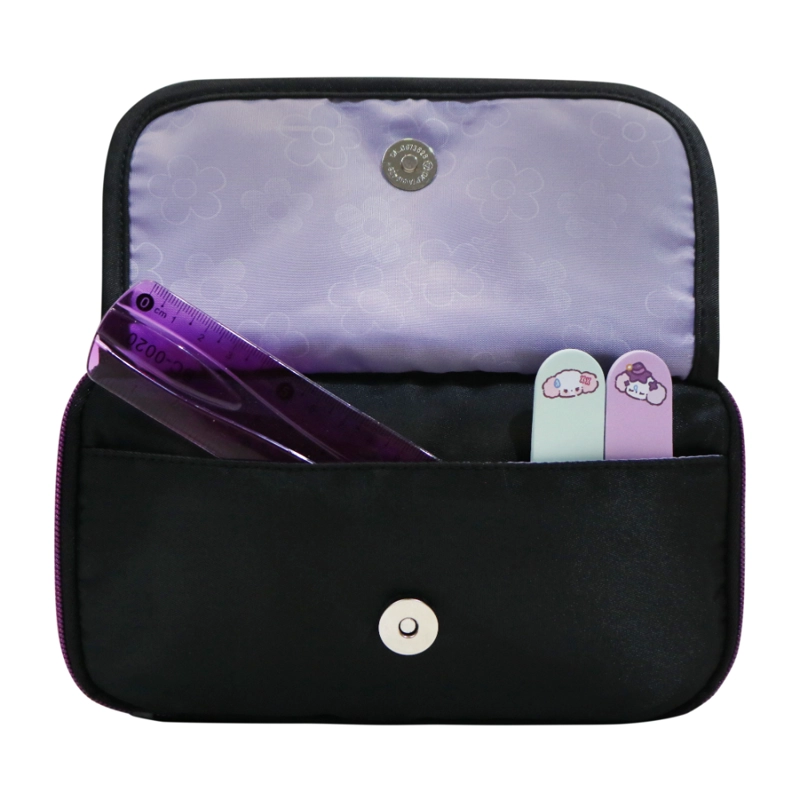 ESTUCHE MUJER PENCIL KAWAII GLITTER NEGRO HEAD - 4