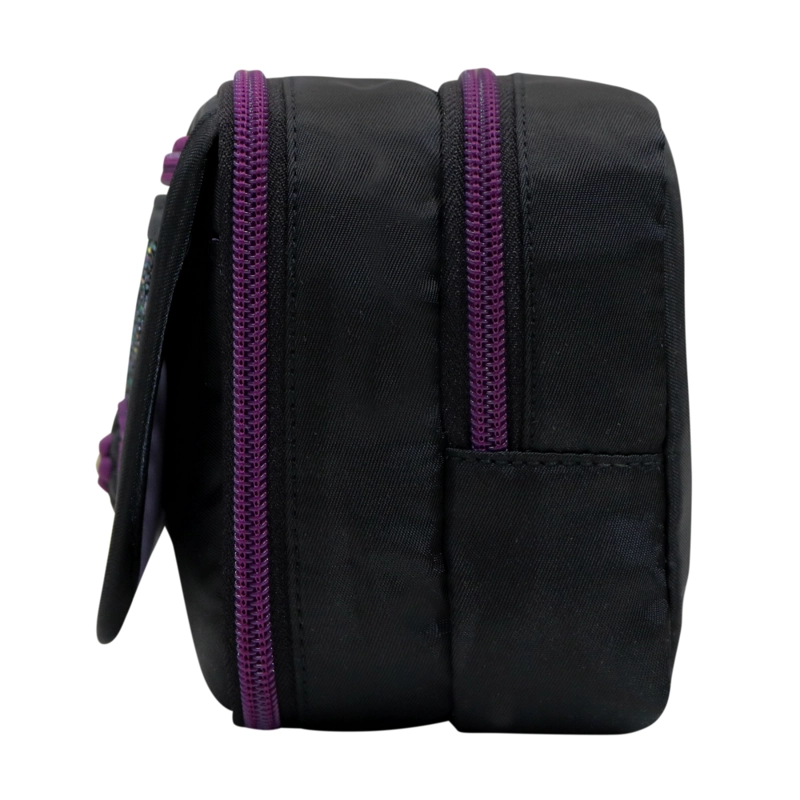 ESTUCHE MUJER PENCIL KAWAII GLITTER NEGRO HEAD - 6
