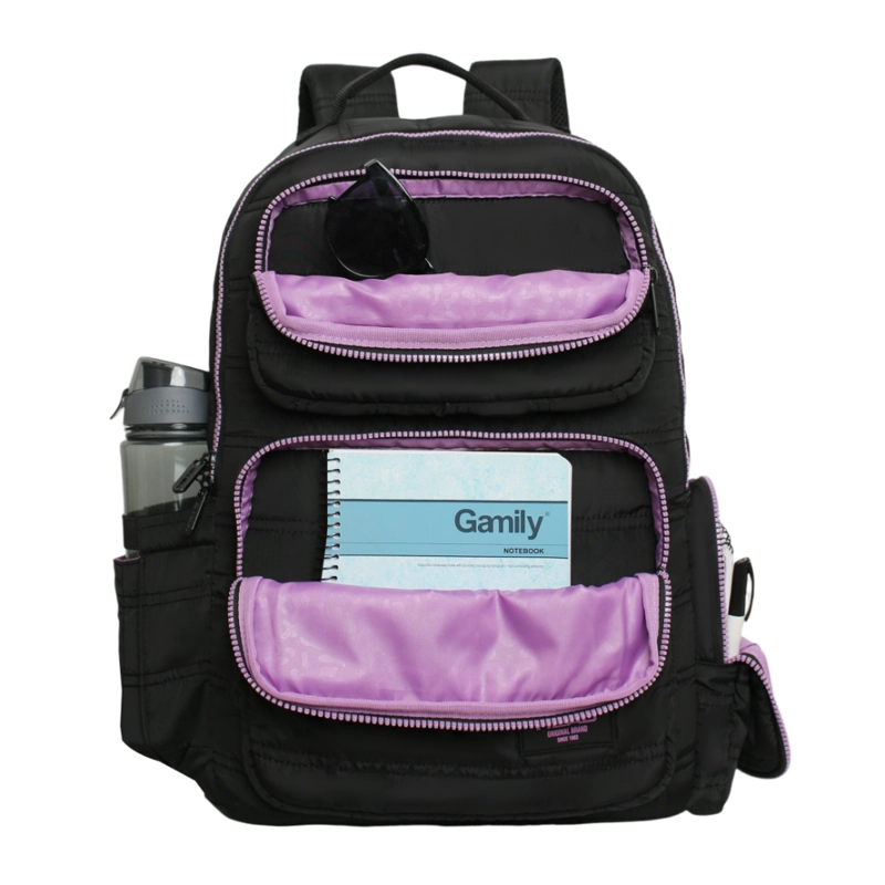 MOCHILA MUJER ALTEA TIPO PARKA NEGRO LILA HEAD - 2