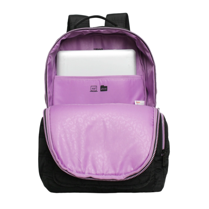 MOCHILA MUJER ALTEA TIPO PARKA NEGRO LILA HEAD - 3