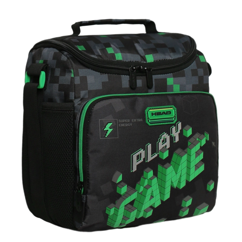 LONCHERA TE RMICA HOMBRE SNACK GAMER NEGRA VERDE HEAD - 1