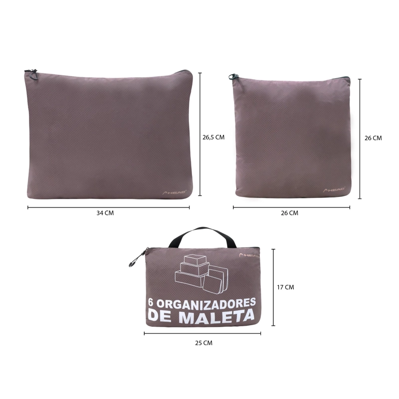 ORGANIZADOR MALETA GATE ROSADO HEAD - 6