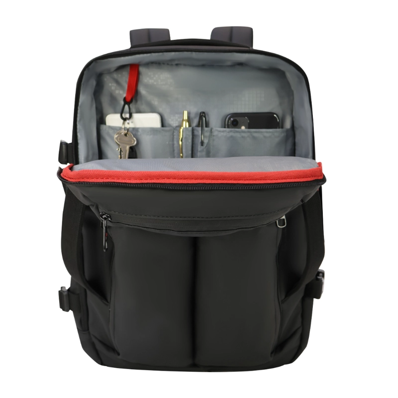 MOCHILA DE VIAJE EXPANDIBLE SHARK WATERPROOF REVERSE NEGRO HEAD - 5