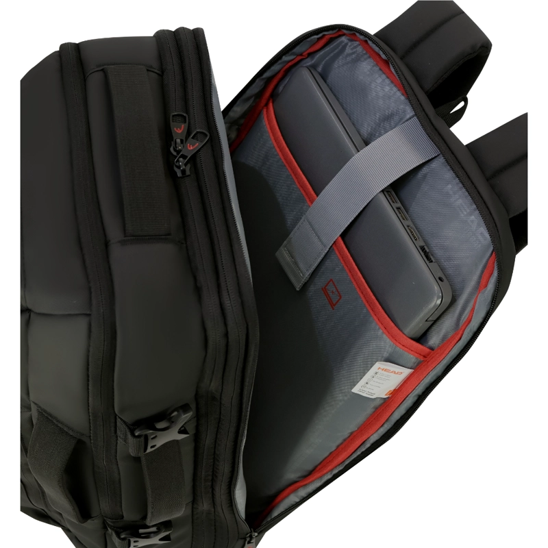 MOCHILA DE VIAJE EXPANDIBLE SHARK WATERPROOF REVERSE NEGRO HEAD - 6