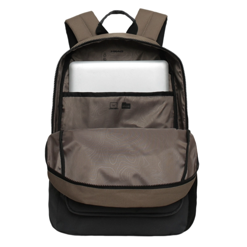 MOCHILA COMPACTA ESCAPE CAFE NEGRO HEAD - 3