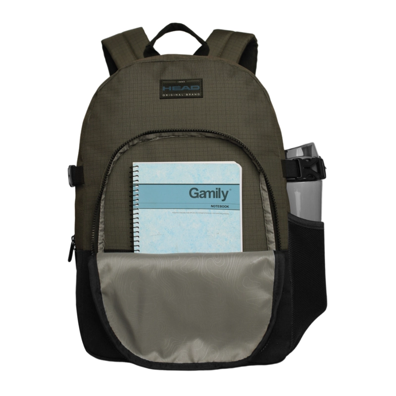 MOCHILA COMPACTA ESCAPE CUADROS VERDE HEAD - 2