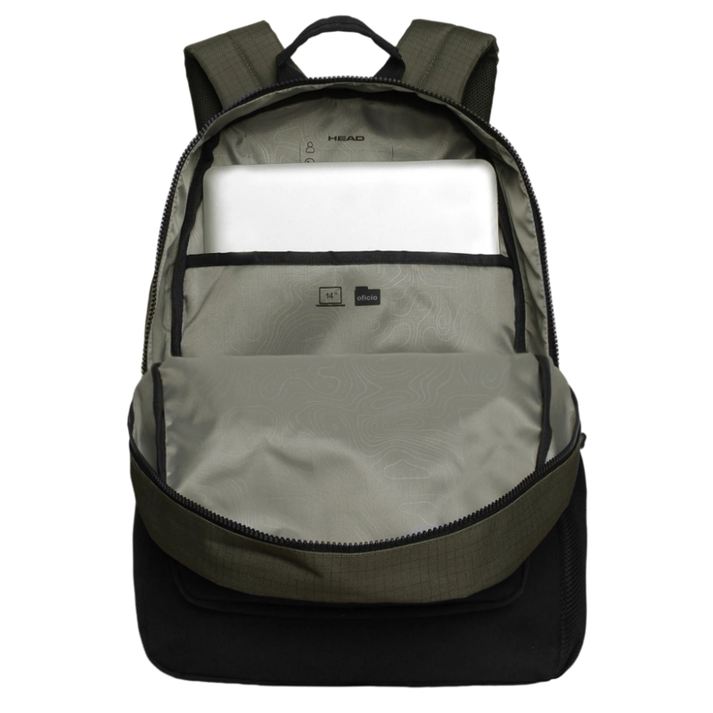MOCHILA COMPACTA ESCAPE CUADROS VERDE HEAD - 3