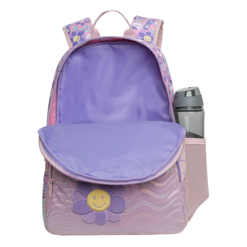 MOCHILA INFANTIL NIÑA BALLOON EMOTICONES ROSADO HEAD - 3