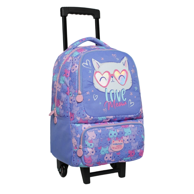 PACK BAKAN ESCOLAR (X3) NIÑA MEOW LILA HEAD - 2