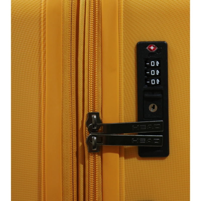 MALETA ARUBA S EXPANDIBLE TSA AMARILLO ANTIRAYADO HEAD - 4