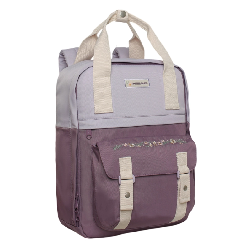 MOCHILA MUJER MODA OMEGA BORDADO LILA HEAD - 1