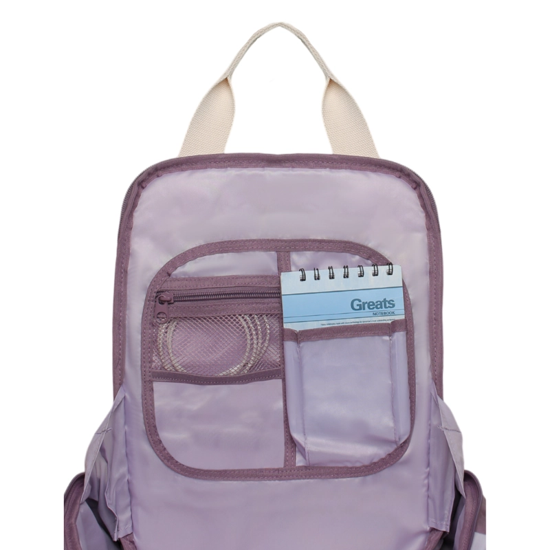 MOCHILA MUJER MODA OMEGA BORDADO LILA HEAD - 4