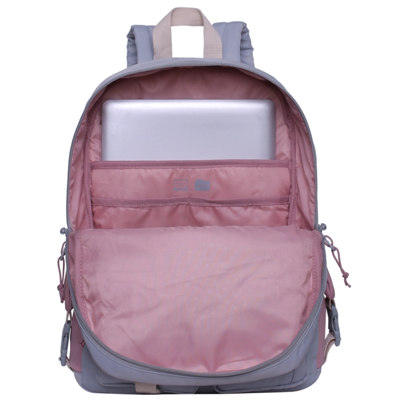 MOCHILA MUJER ESCALEDE COLOR BLOCK GRIS HEAD - 3