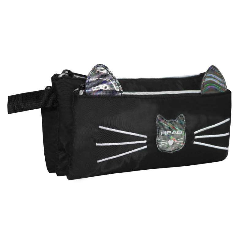 ESTUCHE INFANTIL NIÑA CELERIO CAT NEGRO HEAD - 1