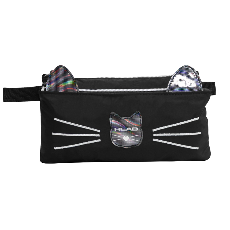 ESTUCHE INFANTIL NIÑA CELERIO CAT NEGRO HEAD - 2