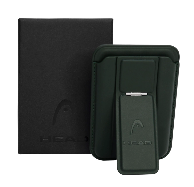 BILLETERA TARJETERO MAGNE TICO MAGSAFE CAYMAN VERDE HEAD - 1