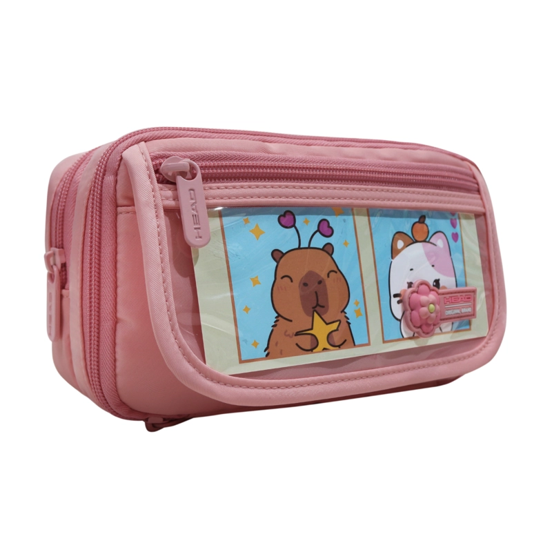 ESTUCHE MUJER PENCIL KAWAIIBLOCK PINK HEAD - 1