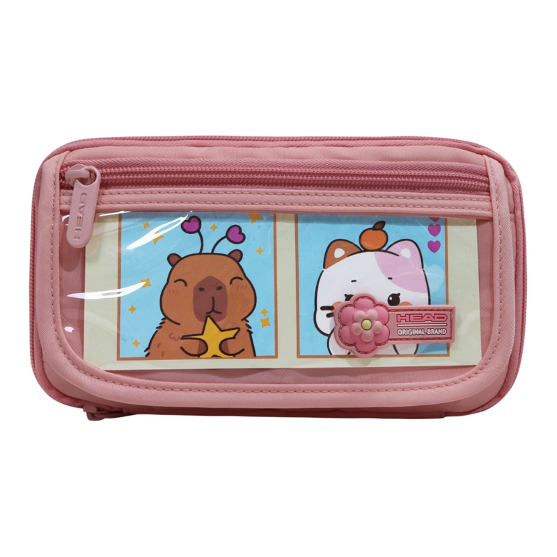 ESTUCHE MUJER PENCIL KAWAIIBLOCK PINK HEAD - 2