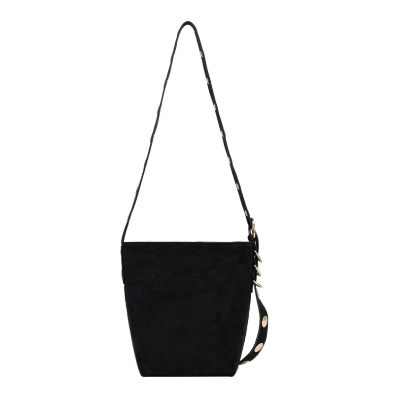 CARTERA BANDOLERA PEQUEÑA TACHAS ADELA NEGRO CALU - 5