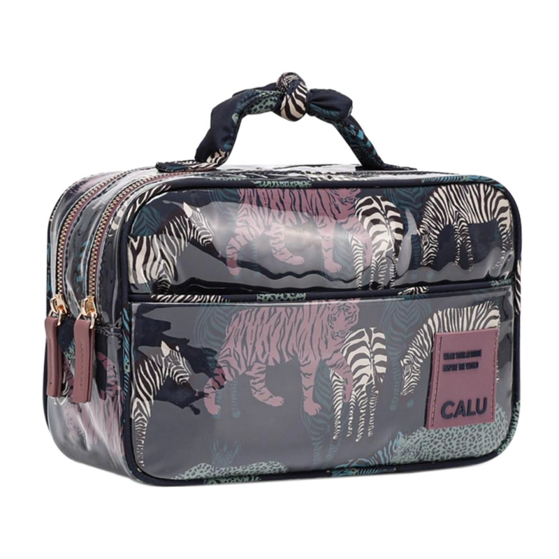 NECESER ORGANIZADOR VITTO ZEBRA AZUL CALU - 1