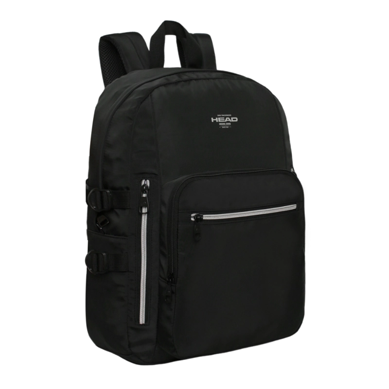 MOCHILA MUJER NOTEBOOK KONA NEGRO SILVER HEAD - 1