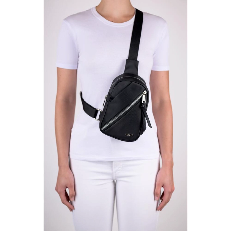 BOLSO PEQUEÑO CROSSBODY MEG NEGRO CALU - 6
