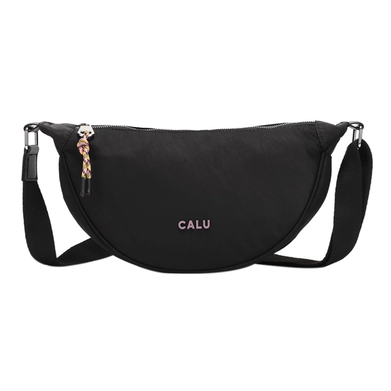 CARTERA BANDOLERA LEONOR NEGRO MALVA CALU - 2