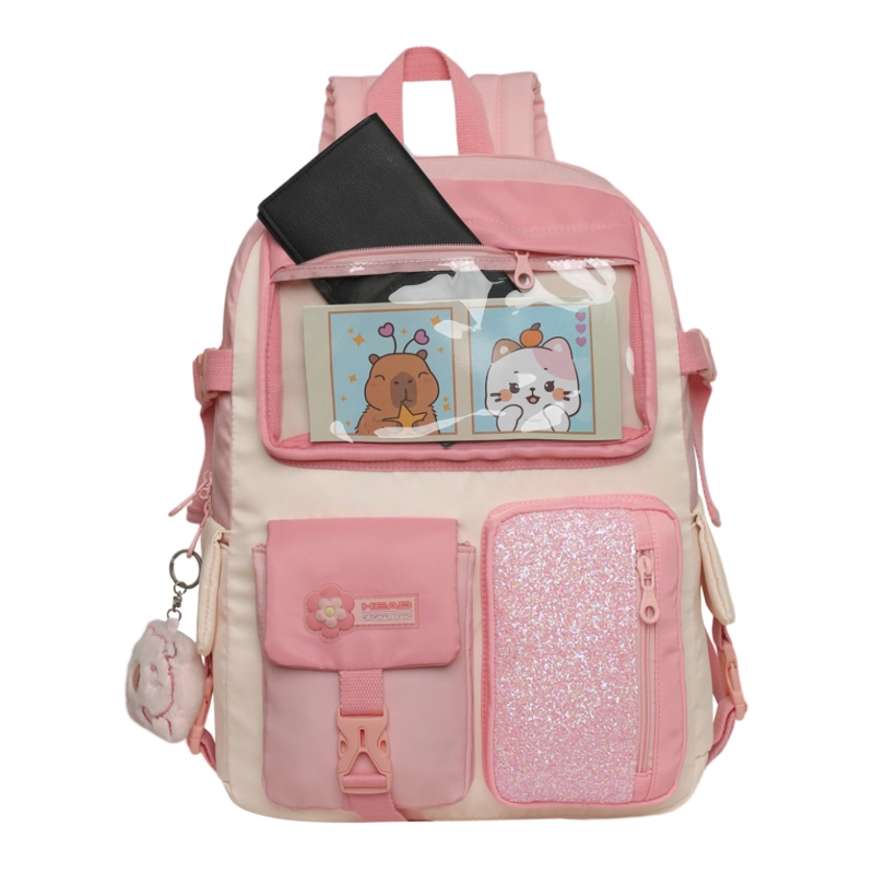 MOCHILA MUJER KAWAII FUSION BLOCK PINK HEAD - 2