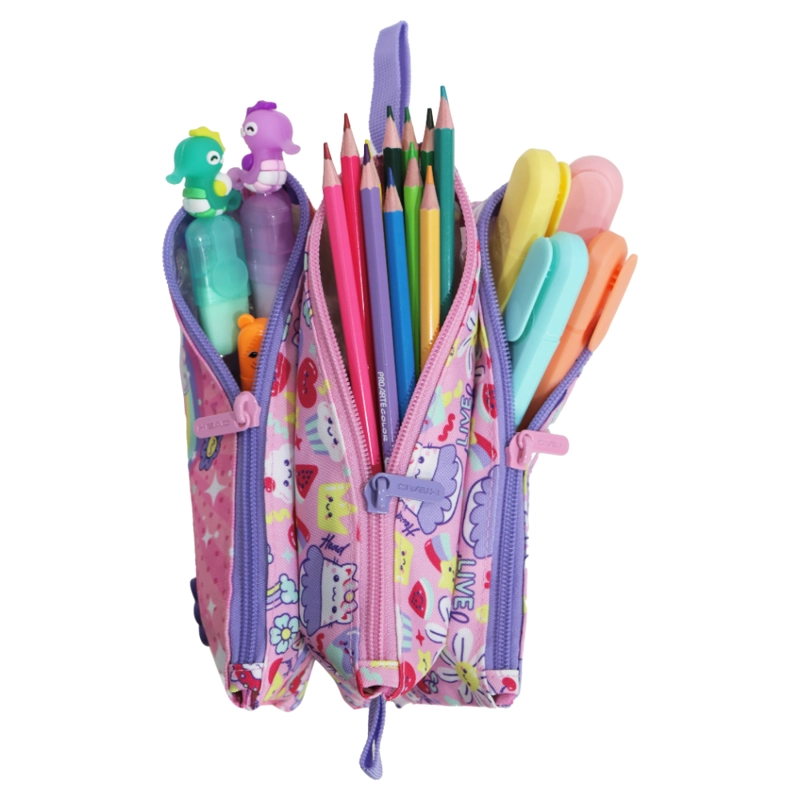 ESTUCHE INFANTIL NIÑA CELERIO BEST FRIEND ROSADO HEAD - 3