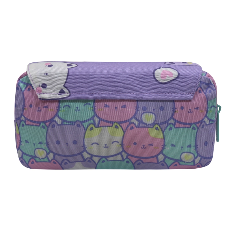 ESTUCHE INFANTIL NIÑA ERASER NEW GATOS PASTEL HEAD - 5