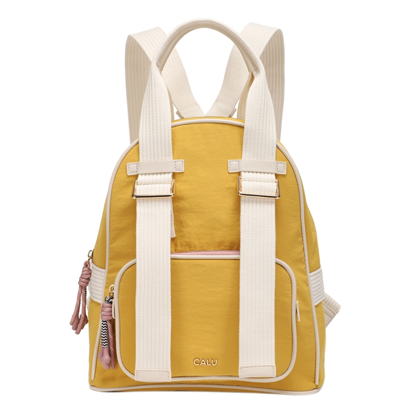 MOCHILA MUJER OPHELIA PASTEL MOSTAZA CALU - 2