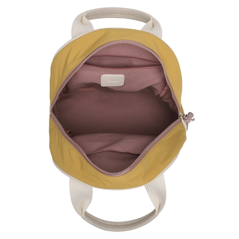 MOCHILA MUJER OPHELIA PASTEL MOSTAZA CALU - 3