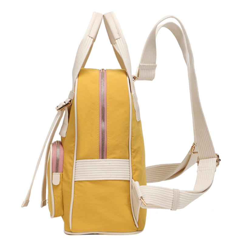 MOCHILA MUJER OPHELIA PASTEL MOSTAZA CALU - 4