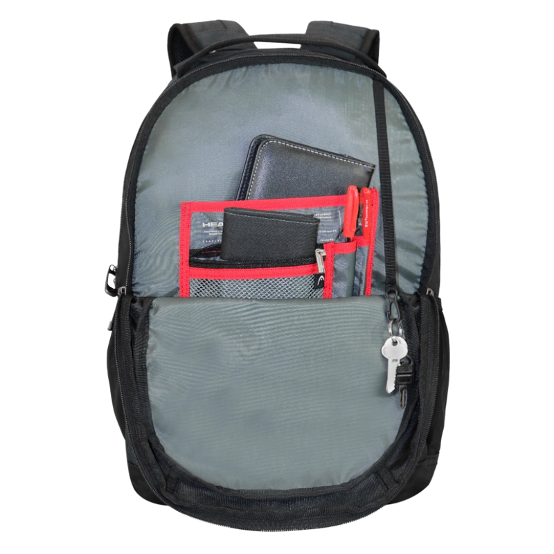 MOCHILA EJECUTIVA NOTEBOOK PORTER MELANGE GRIS OSCURO HEAD - 5