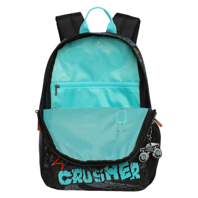MOCHILA INFANTIL NIÑO BIONICA MONSTER TRUCK NEGRO HEAD - 7