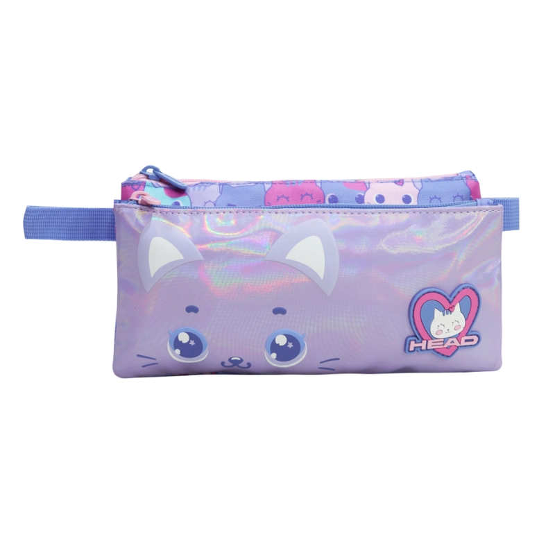 ESTUCHE INFANTIL NIÑA CELERIO GATO LILA HEAD - 2