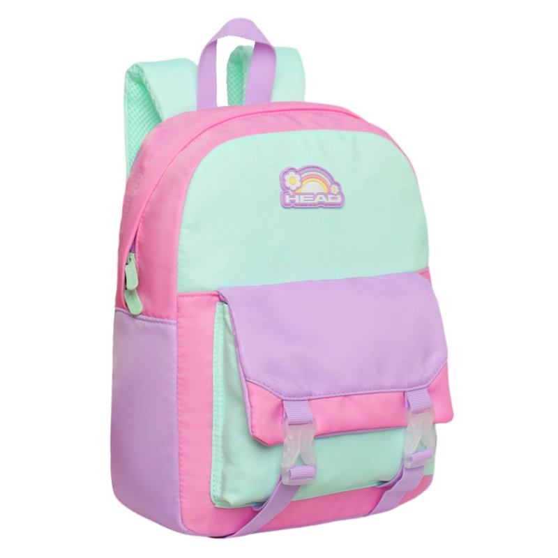 MOCHILA INFANTIL NIÑA SWEET COLOR BLOCK ROSADO HEAD - 1