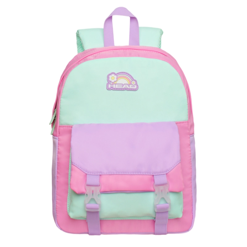 MOCHILA INFANTIL NIÑA SWEET COLOR BLOCK ROSADO HEAD - 2