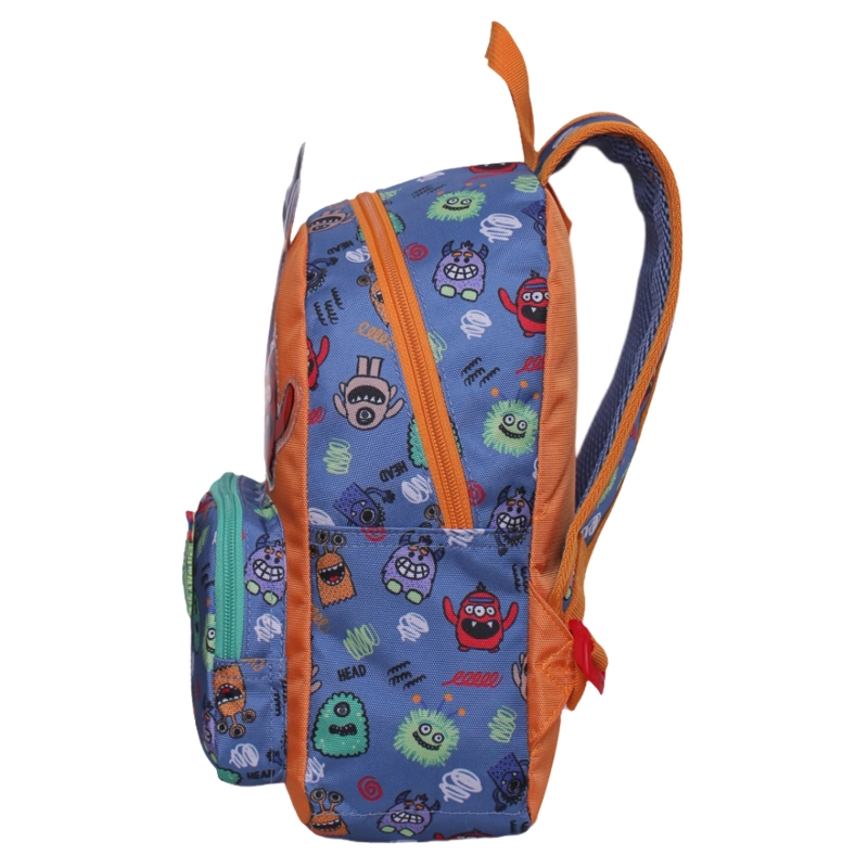 MOCHILA INFANTIL POP MONSTERS AZUL HEAD - 3
