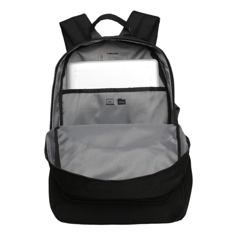 MOCHILA COMPACTA ESCAPE NEGRA ROJO HEAD - 3