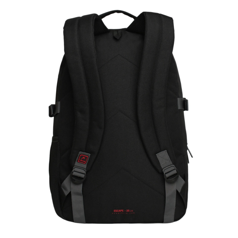 MOCHILA COMPACTA ESCAPE NEGRA ROJO HEAD - 5