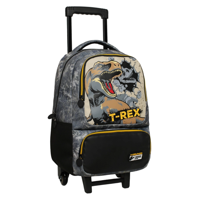 PACK BAKAN ESCOLAR HOMBRE DINO JURASSIC GRIS HEAD - 2
