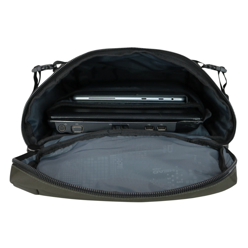 MOCHILA URBANA NOTEBOOK URBANA LAGER VERDE MILITAR HEAD - 4
